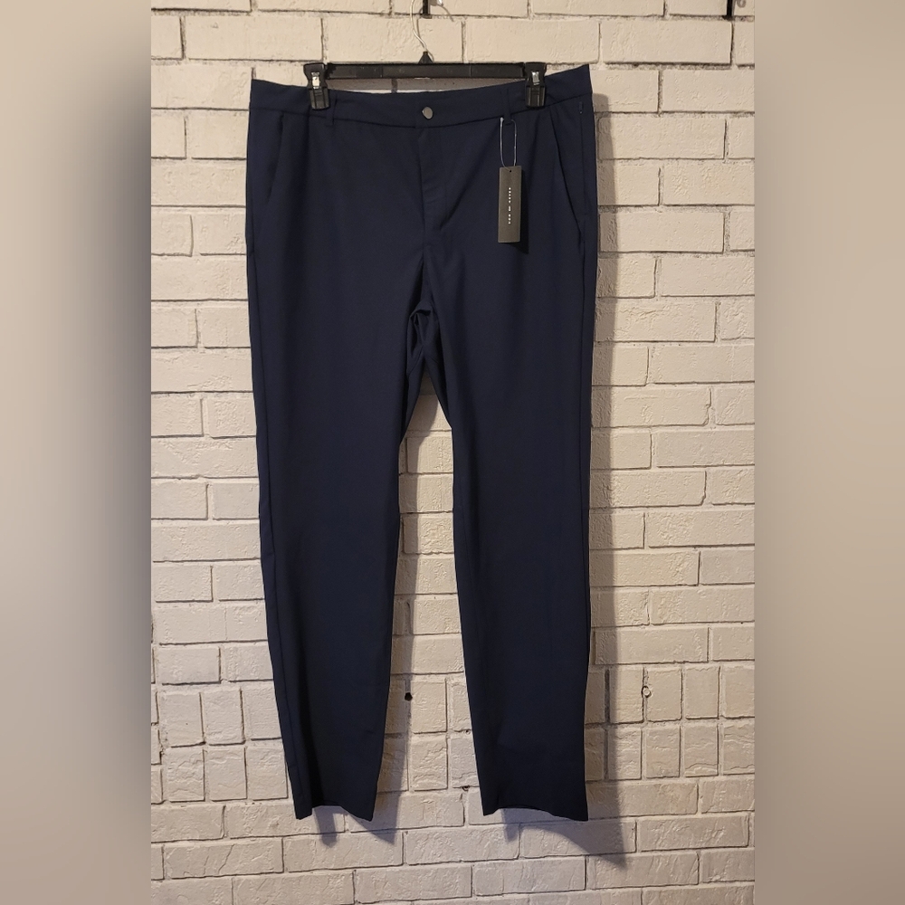 Performance-Ready Dark Blue/Navy Trousers - Obla Brand - Size L34 W38